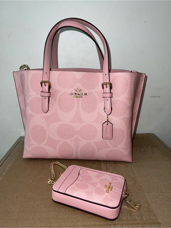 Coach Handbags - COACH Pink Mollie tote and matching wallet